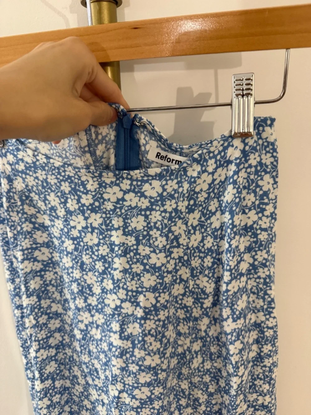 reformation midi floral skirt